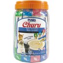 Inaba Churu Tuna Puree Variety Pack Grain-Free Lickable Cat Treat, 0.5-oz tube, pack of 50