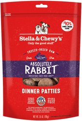 Stella & Chewy's Absolutely Rabbit Dinner Patties Freeze-Dried Raw Dog Food, 25-oz bag