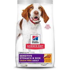 Hill's Science Diet Adult Sensitive Stomach & Sensitive Skin Grain-Free Chicken & Potato Recipe Dry Dog Food, 24-lb bag