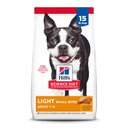 Hill's Science Diet Adult Light Small Bites with Chicken Meal & Barley Dry Dog Food, 15-lb bag