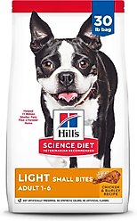 Hill's Science Diet Adult Light Small Bites with Chicken Meal & Barley Dry Dog Food, 30-lb bag