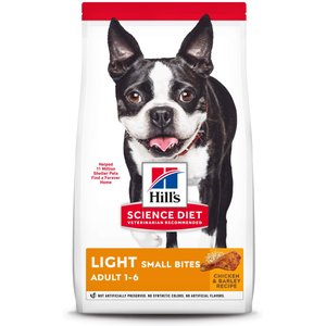 Hill's Science Diet Adult Light Small Bites With Chicken Meal & Barley Dry Dog Food, 30-lb bag