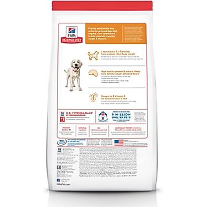 Hill's Science Diet Adult Large Breed Light with Chicken Meal & Barley Dry Dog Food, 30-lb bag