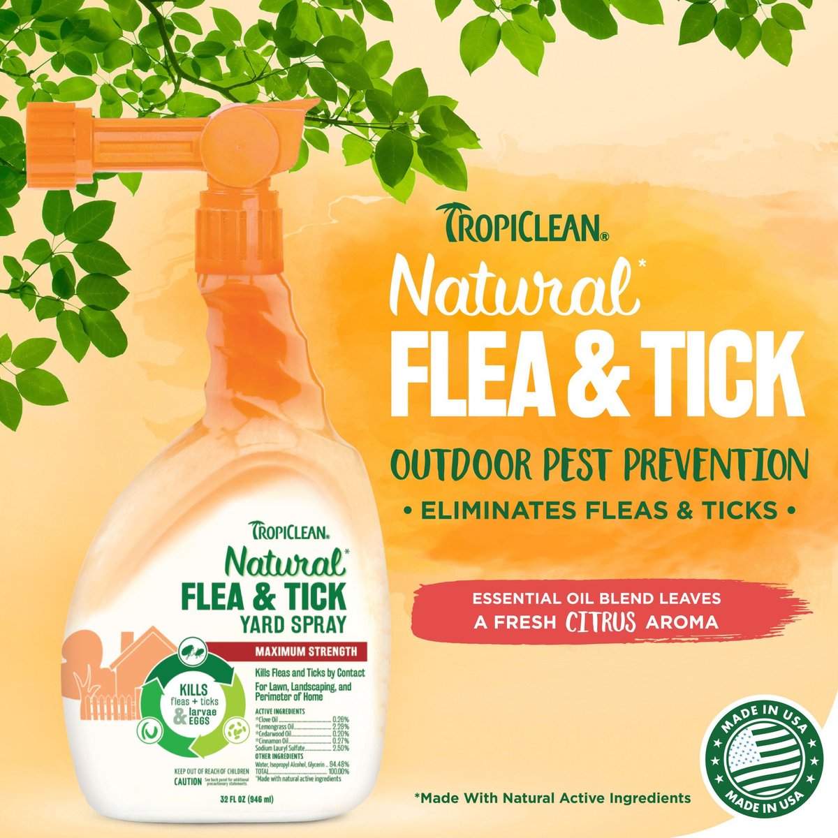 Tropiclean flea hot sale powder