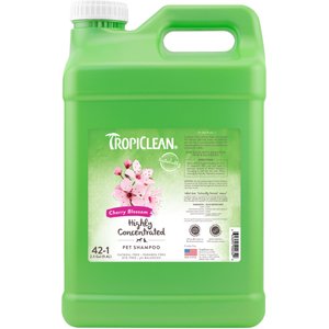 TropiClean Cherry Blossom Highly Concentrated Dog & Cat Shampoo, 2.5 gal bottle