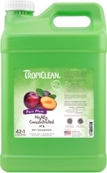 TropiClean Pure Plum Highly Concentrated Dog & Cat Shampoo, 2.5 gal bottle