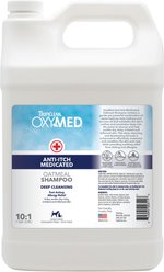 TropiClean OxyMed Medicated Anti-Itch Oatmeal Dog & Cat Shampoo, 1-gal bottle