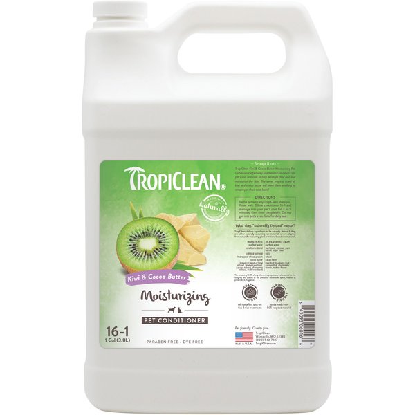 TROPICLEAN HypoAllergenic Gentle Coconut Puppy & Kitten Shampoo, 1gal