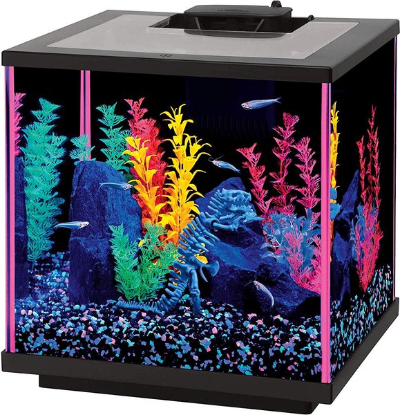 Discontinued - AQUEON LED NeoGlow Aquarium Starter Kit, Pink, 7.5-gal ...