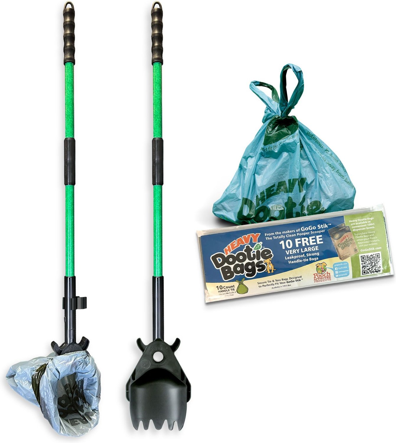 POOCH APPROVED PRODUCTS GoGo Stik E-Z Clean Pooper Scooper Set - Chewy.com