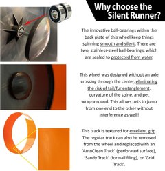 Exotic Nutrition Silent Runner Small Animal Exercise Wheel, Orange, Regular slide 2 of 9