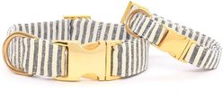 The Foggy Dog Charcoal Stripe Nylon Dog Collar, X-Small: 8 to 12-in neck, 5/8-in wide slide 1 of 4
