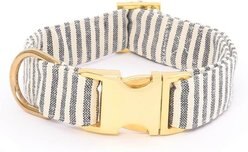 The Foggy Dog Charcoal Stripe Nylon Dog Collar, X-Small: 8 to 12-in neck, 5/8-in wide slide 2 of 4