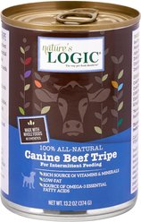 Nature's Logic Canine Beef Tripe Grain-Free Canned Dog Food, 13.2-oz, case of 12