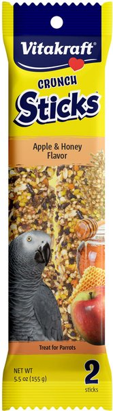 Vitakraft Crunch Sticks Apple & Honey Parrot Bird Treat Toy slide 1 of 4
