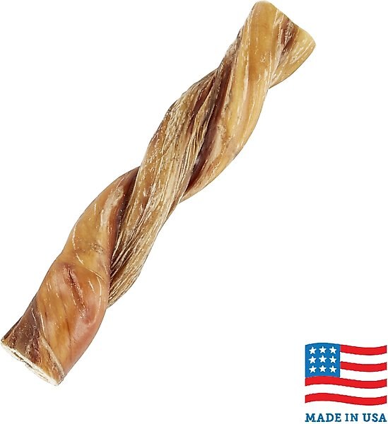 Bones & Chews Made in USA 6" Twisted Bully Stick Dog Treat, 1 count slide 1 of 5