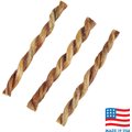 Bones & Chews Made in USA 12" Twisted Bully Stick Dog Treat, 3 count