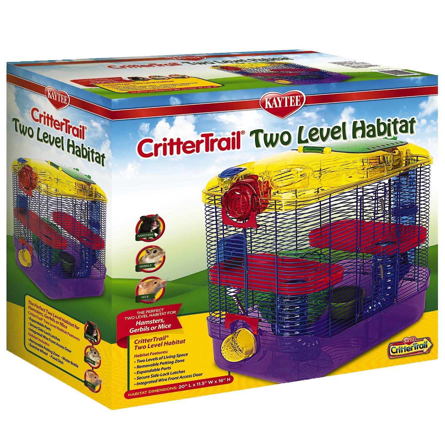 Kaytee CritterTrail Triple Play Small Animal Habitat