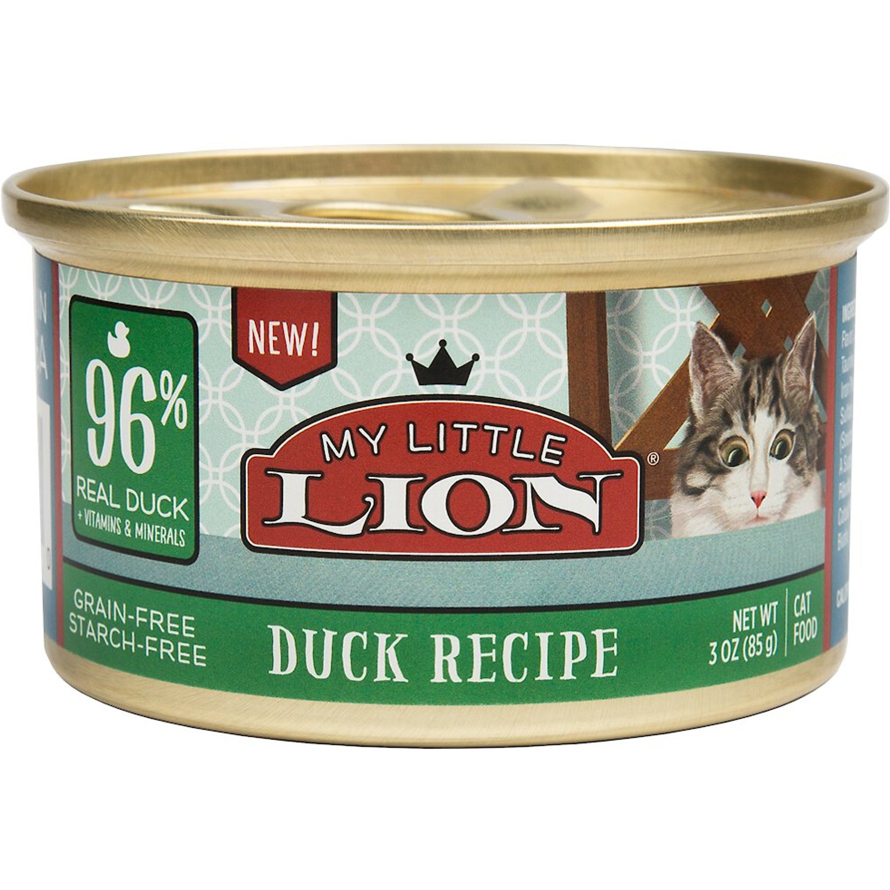 My Little Lion 96 Duck Recipe Grain Free Canned Cat Food