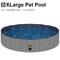 Show in main carousel: KOPEKS Outdoor Portable Dog Swimming Pool, Gray, X-Large slide 2 of 7