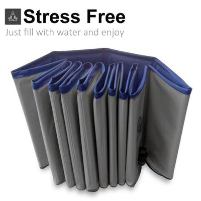 Show full view: KOPEKS Outdoor Portable Dog Swimming Pool, Gray, X-Large slide 3 of 7