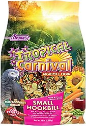Brown's Tropical Carnival Gourmet Small Hookbill Food, 10-lb bag