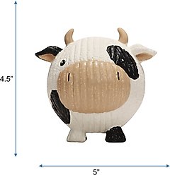 HuggleHounds Ruff-Tex Cow Squeaky Dog Toy, Large slide 2 of 8