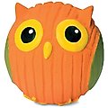 HuggleHounds Ruff-Tex Squeaky Dog Toy, Owl, Small