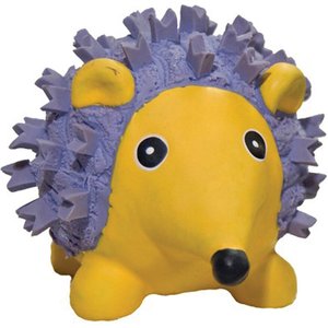 HuggleHounds Ruff-Tex Squeaky Dog Toy, Hedgehog, Large