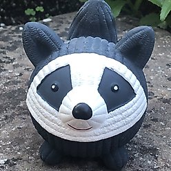 HuggleHounds Ruff-Tex Raccoon Squeaky Dog Toy, Large slide 2 of 8