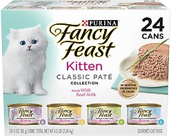Fancy Feast Tender Feast Variety Pack Canned Kitten Food, 3-oz, case of 24