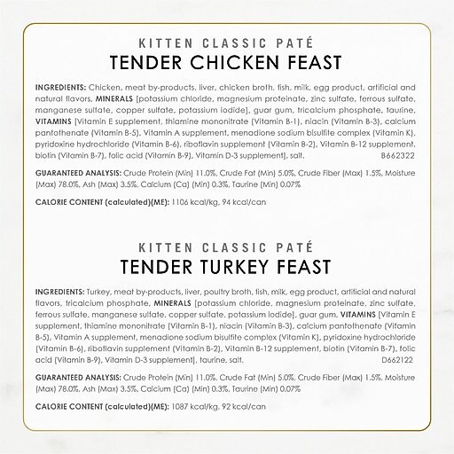 Fancy Feast Tender Feast Variety Pack Canned Kitten Food, 3-oz, case of 24
