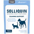 Nutramax Solliquin Soft Chews Calming Behavioral Health Supplement for Small to Medium Dogs & Cats, 75 count