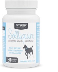 Nutramax Solliquin Chewable Tablets Calming Behavioral Health Supplement for Dogs, 45 count slide 1 of 9