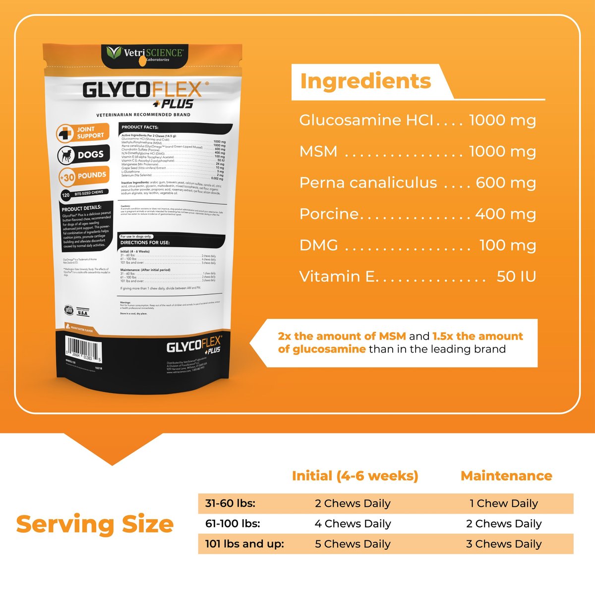 Vetriscience glycoflex hot sale plus