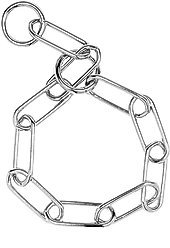 Herm Sprenger Fur Saver Training Dog Chain Slip Collar, 21-in neck, 3.0-mm wide