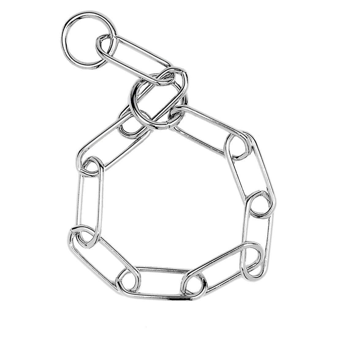 Dog collar Hs Sprenger Silver 3 mm Matt Links Twisted (65 cm)