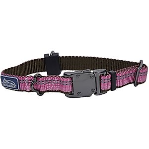 K9 Explorer Reflective Dog Collar, Rosebud, 8 to 12-in neck, 5/8-in wide