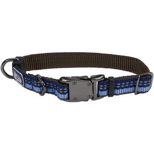 K9 Explorer Reflective Dog Collar, Sapphire, 8 to 12-in neck, 5/8-in wide