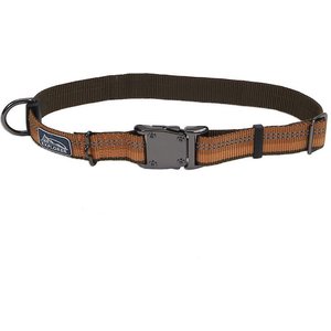 K9 Explorer Reflective Dog Collar, Campfire Orange, 12 to 18-in neck, 1-in wide