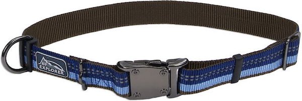 K9 Explorer Reflective Dog Collar, Sapphire, 12 to 18-in neck, 1-in wide slide 1 of 7