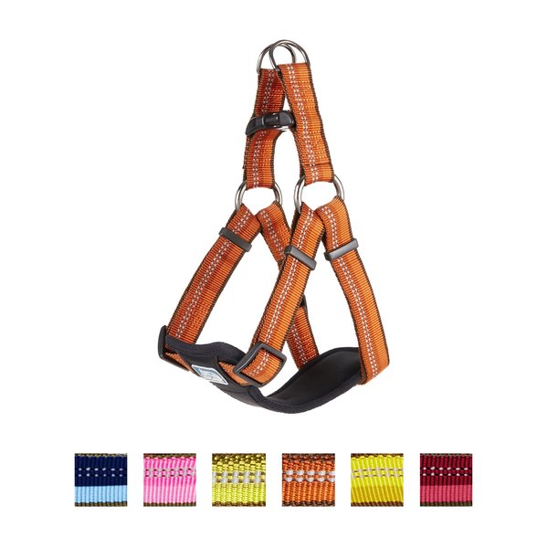 K9 Explorer Reflective Adjustable Padded Dog Harness, Campfire Orange, 20 - 30 in slide 1 of 9