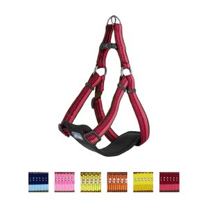 K9 Explorer Reflective Adjustable Padded Dog Harness, Berry, Large, 1-in x 26-38-in