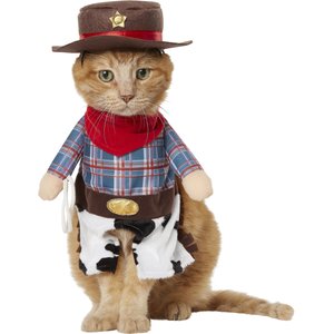 Frisco Front Walking Cowboy Dog & Cat Costume, X-Small