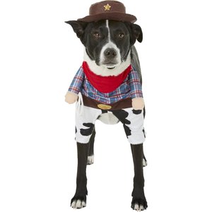 Frisco Front Walking Cowboy Dog & Cat Costume, Large