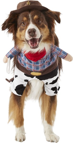 Frisco Front Walking Cowboy Dog & Cat Costume, X-Large slide 1 of 7