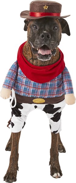 Frisco Front Walking Cowboy Dog & Cat Costume, XX-Large slide 1 of 7