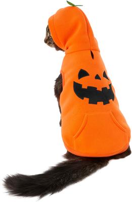 Show full view: Frisco Jack O' Lantern Pumpkin Dog & Cat Hoodie Costume, X-Small slide 4 of 9