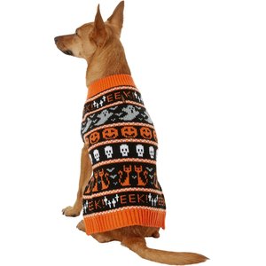 Frisco Halloween Fair Isle Dog & Cat Sweater, Medium