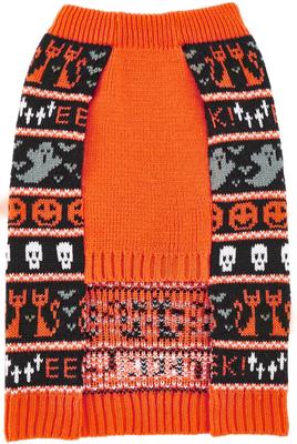 Show full view: Frisco Halloween Fair Isle Dog & Cat Sweater, Medium slide 5 of 8